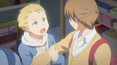 麦藁色をかぶった少年