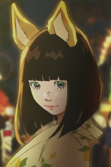 秋祭のどんぎつね